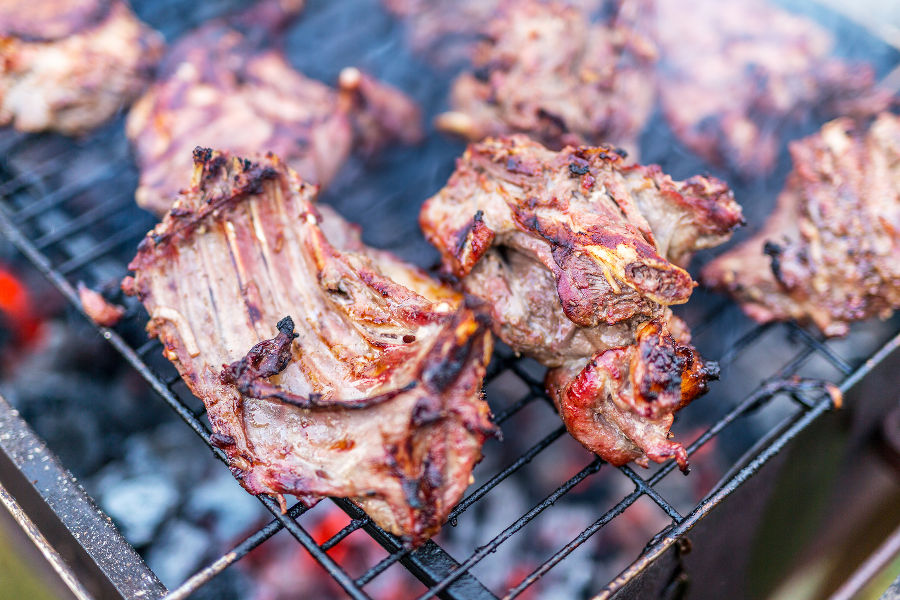 Nutriafleisch am Grill Nutriafleisch am Grill